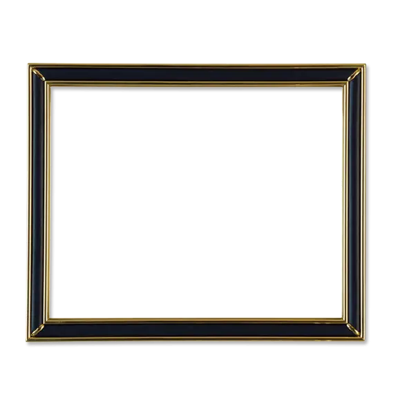 Black and Gold Decorative Frame Illustration