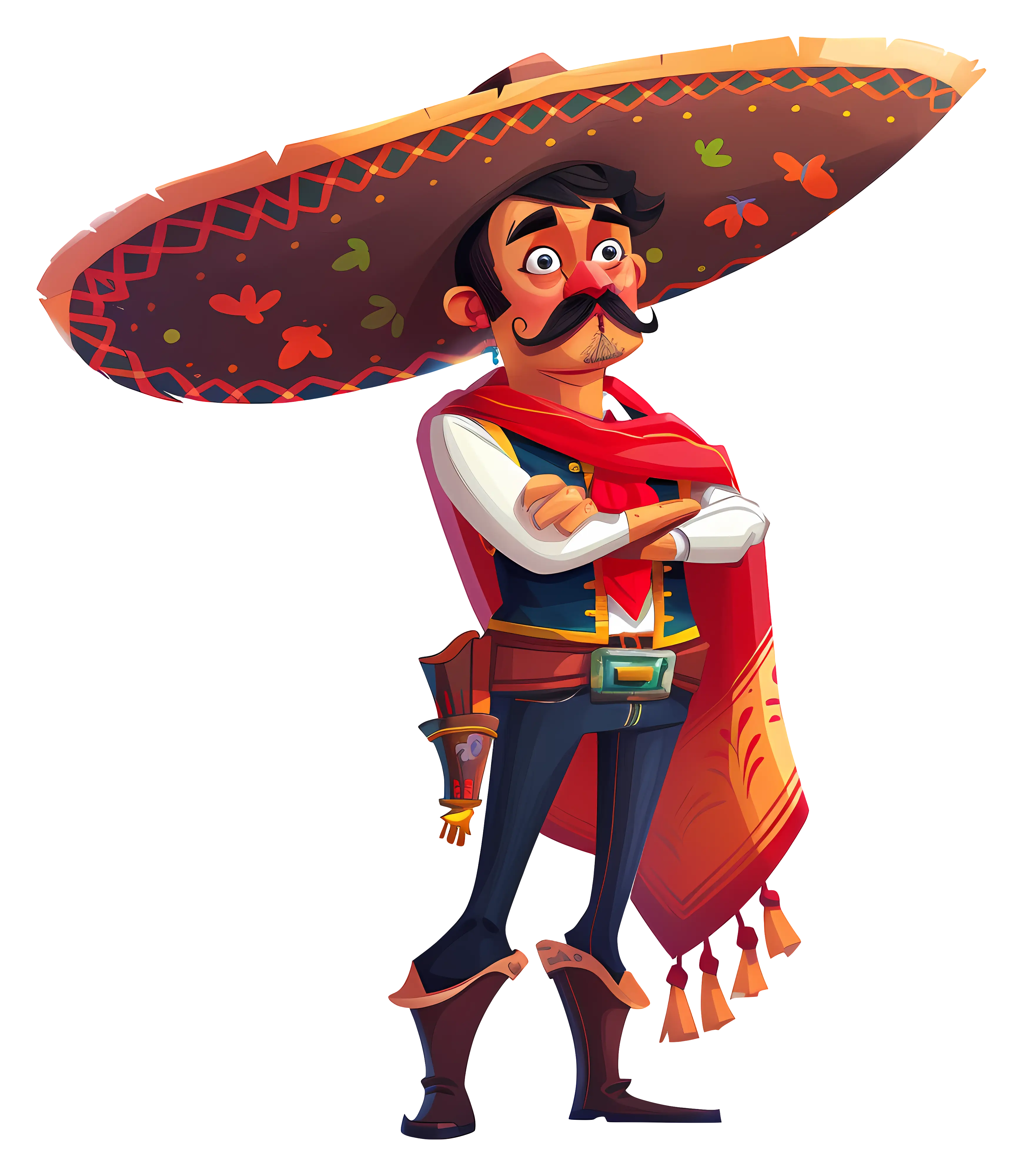 Mexican Man with Sombrero