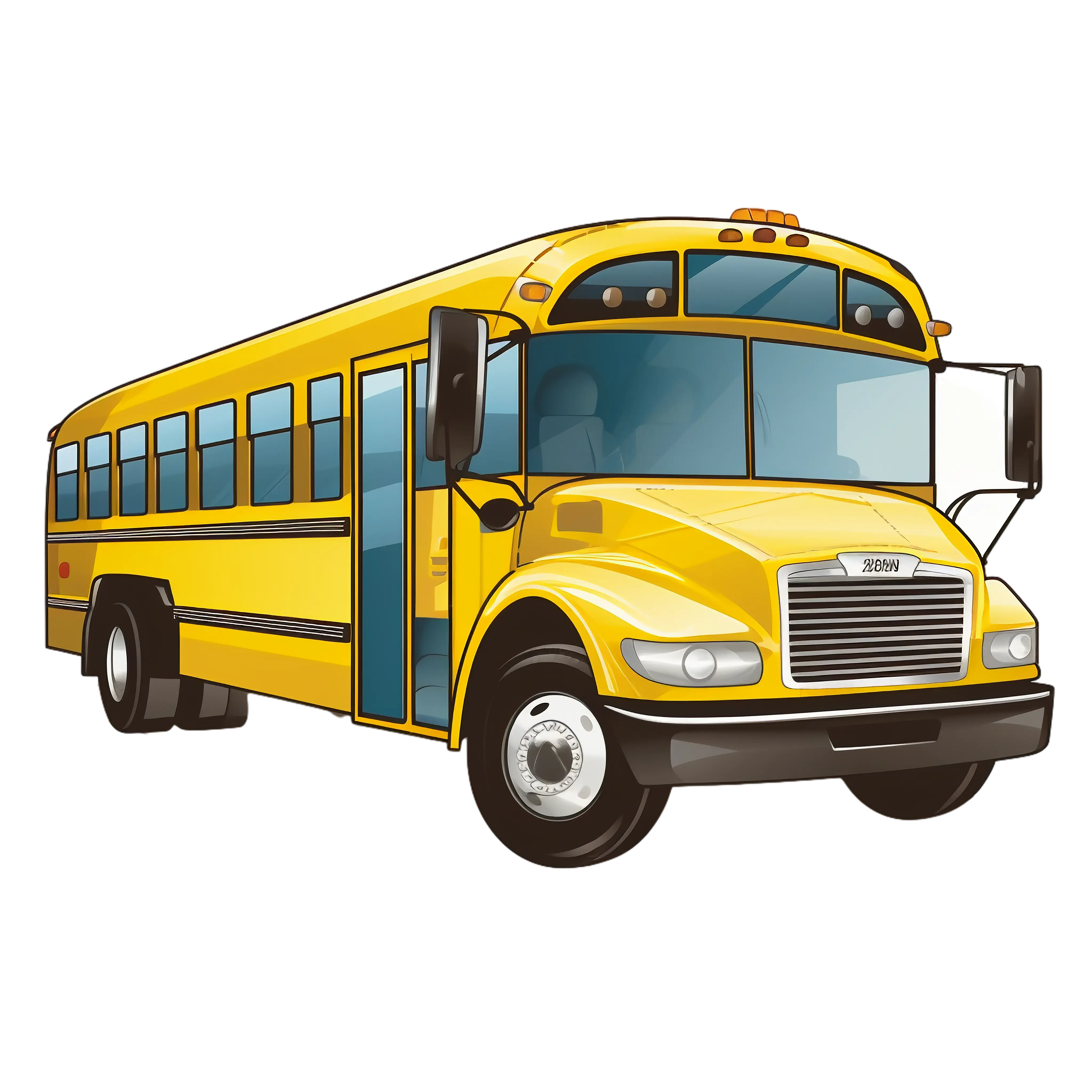 Yellow School Bus Illustration