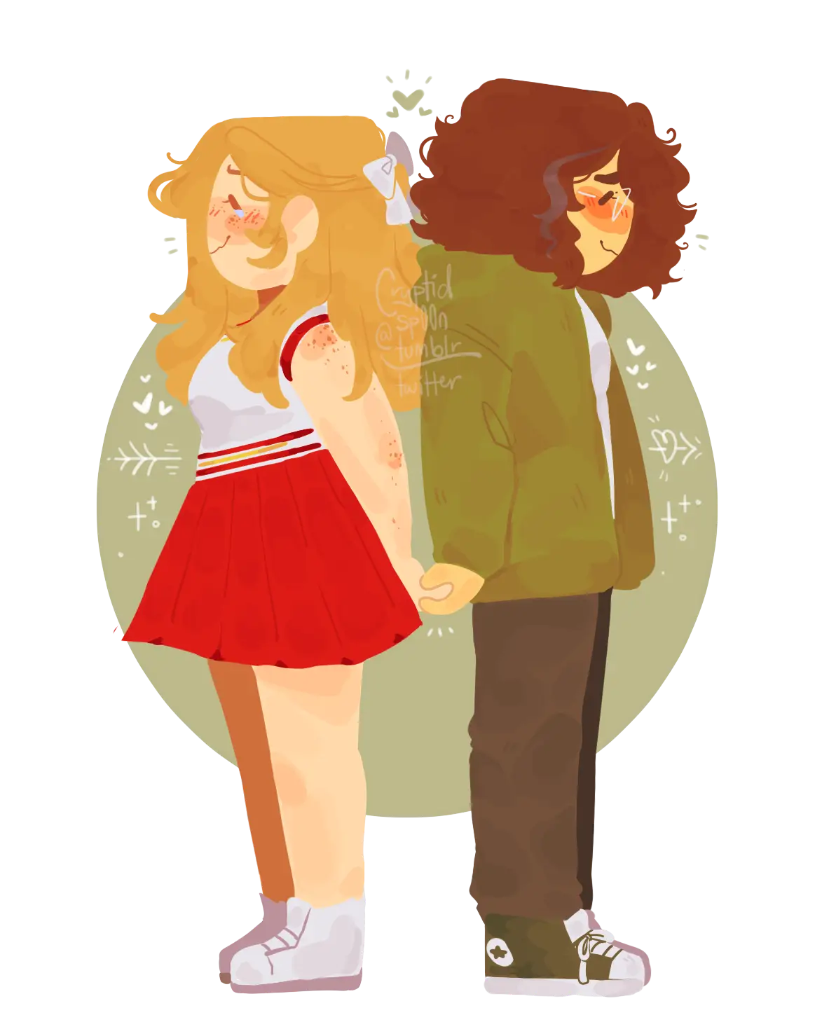 Couple Holding Hands in Love