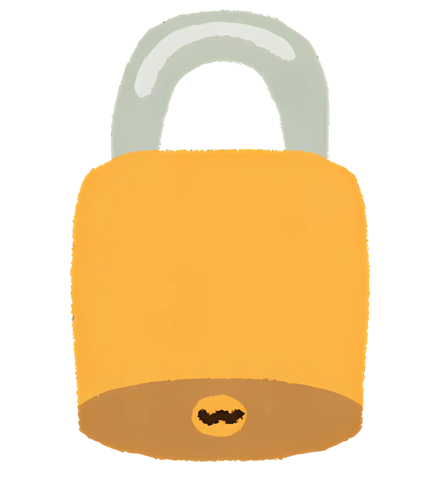 Yellow Lock for Security