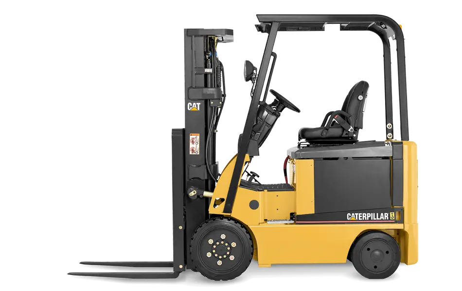 Yellow Electric Forklift for Industrial Work