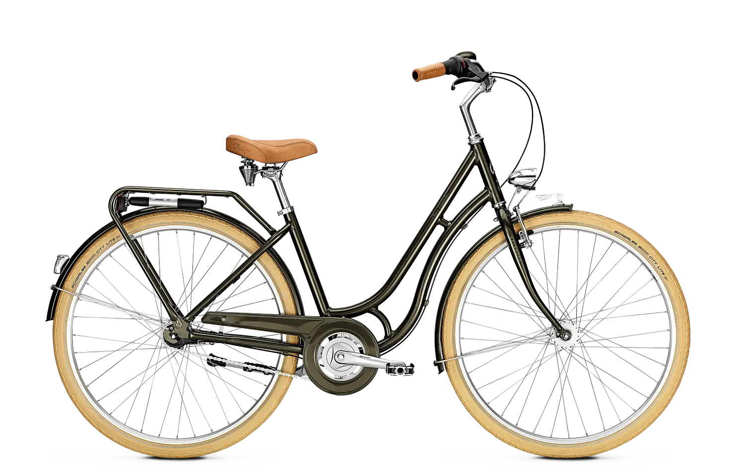 Stylish Classic Bicycle with Leather Seat