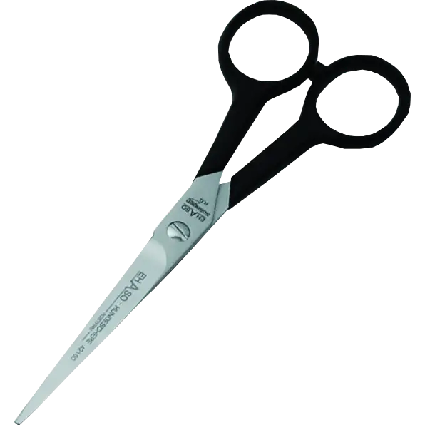 Black and Silver Scissors Design