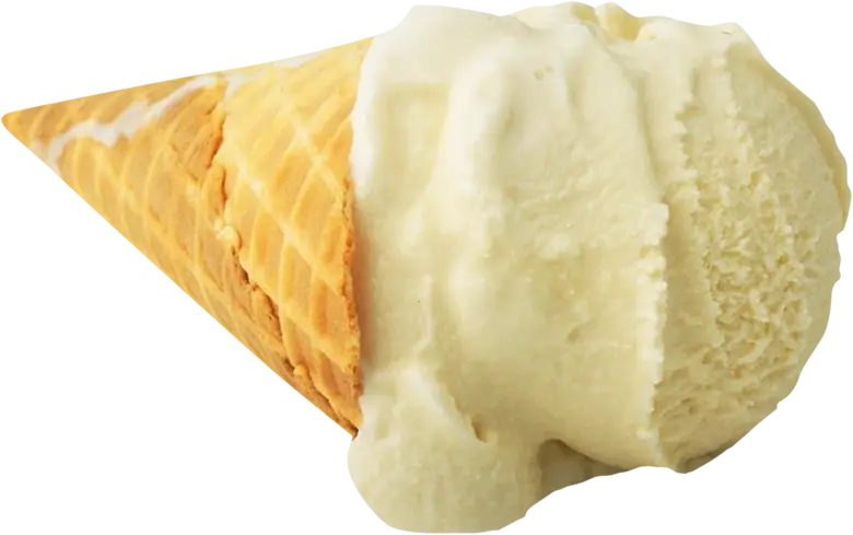 Vanilla Ice Cream in Waffle Cone