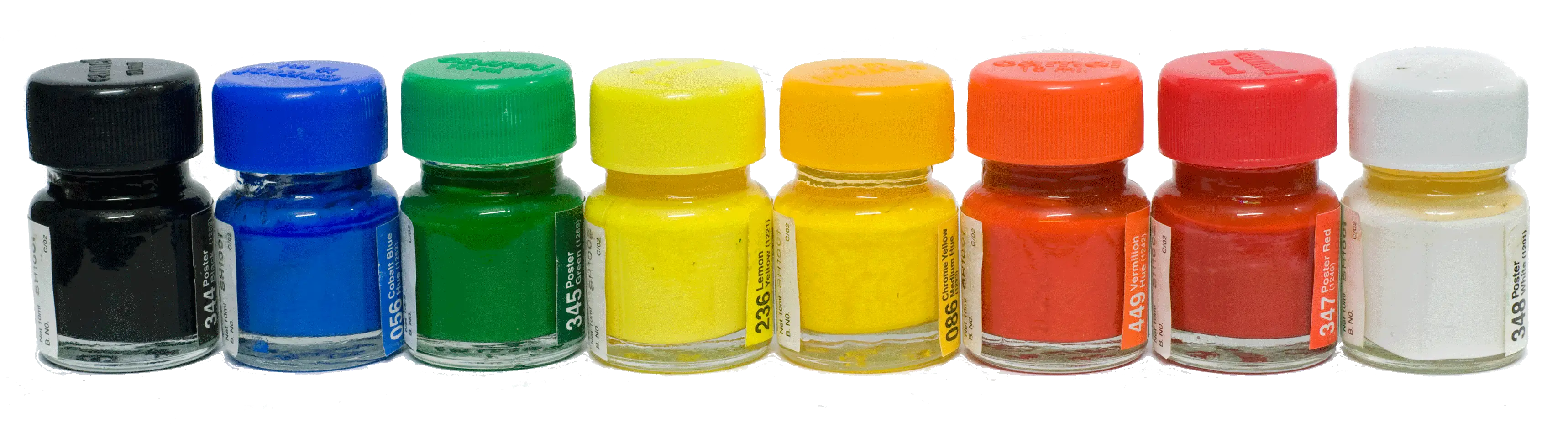 Colorful Paint Bottles for Art