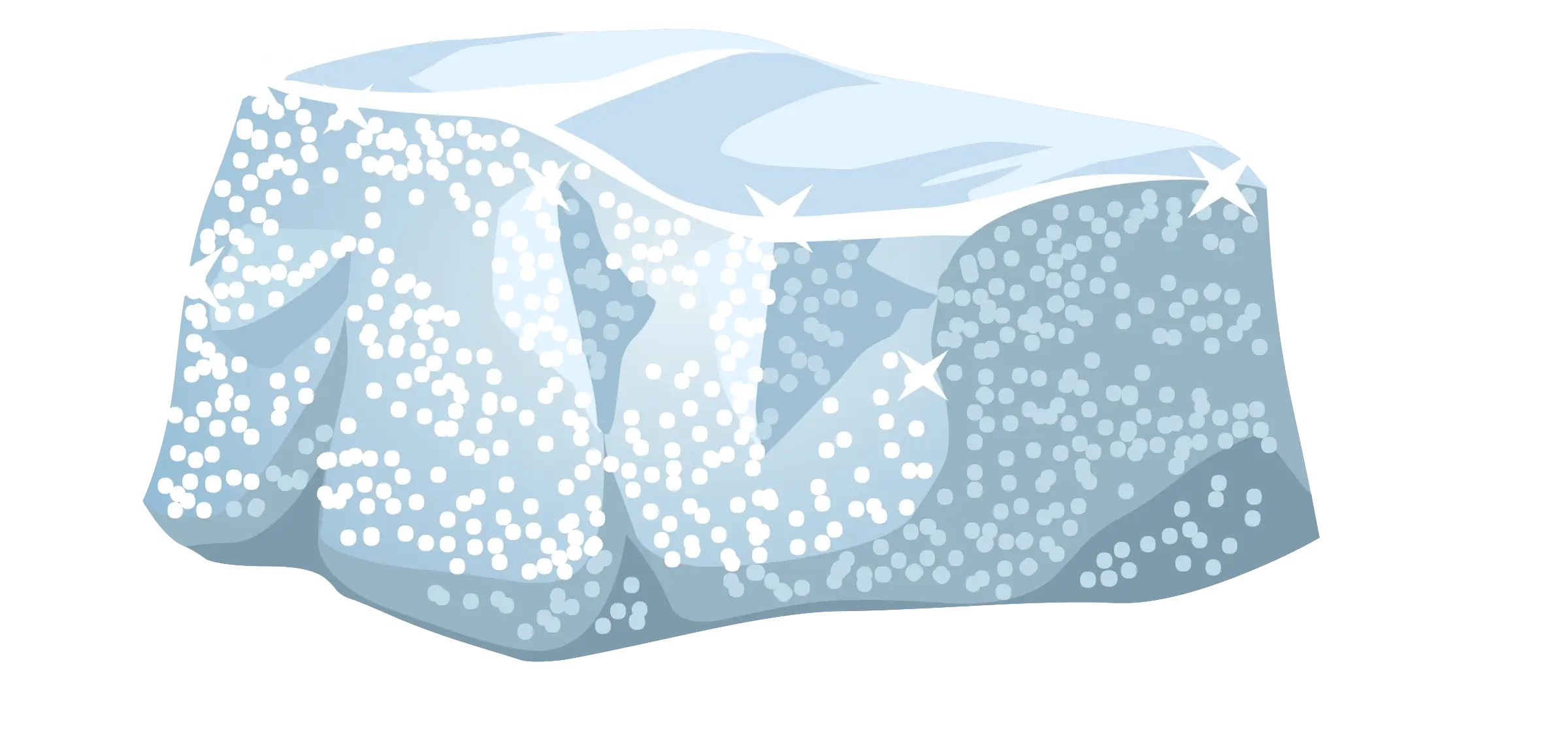 Illustration of Sparkling Ice Cube