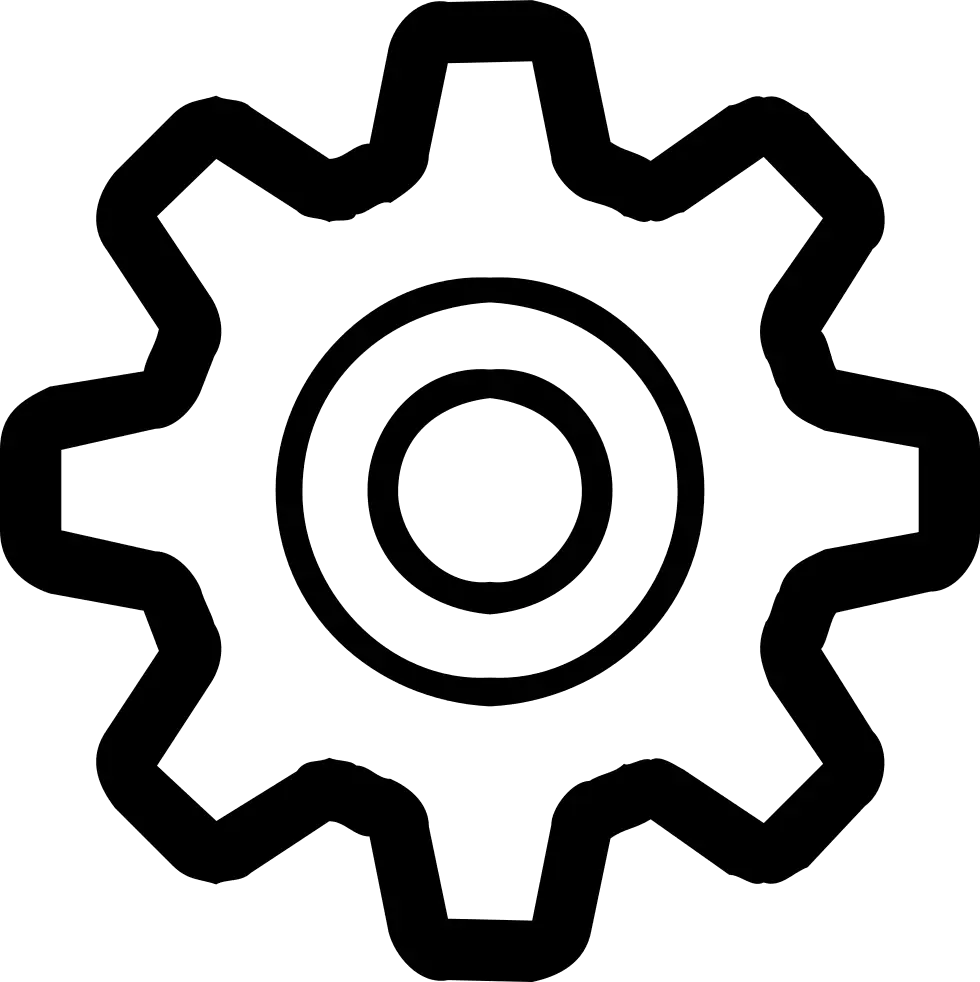 Abstract Gear Icon Illustration