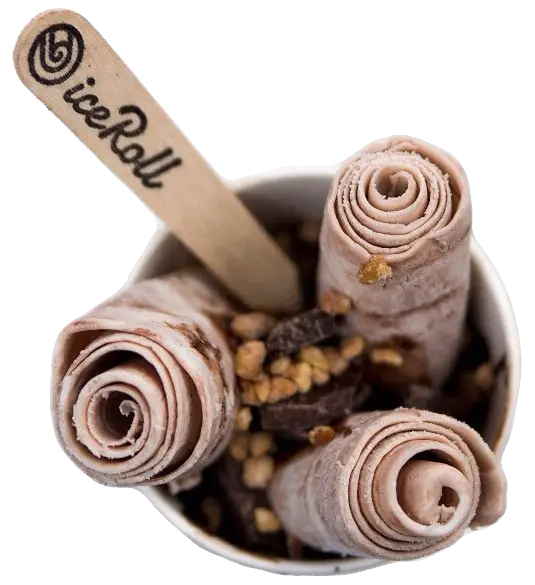 Delicious Ice Cream Rolls Dessert