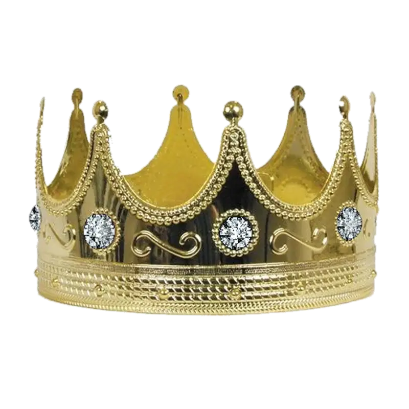Golden Crown with Embedded Jewels