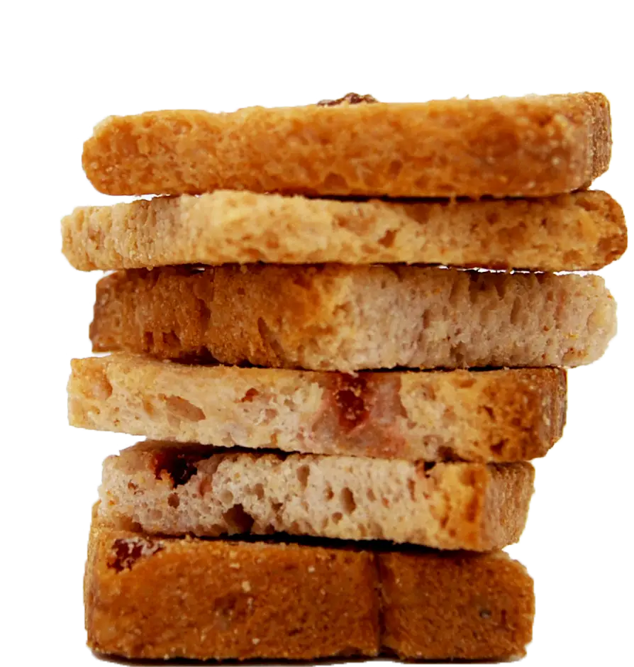 Stack of Toasted Bread Slices