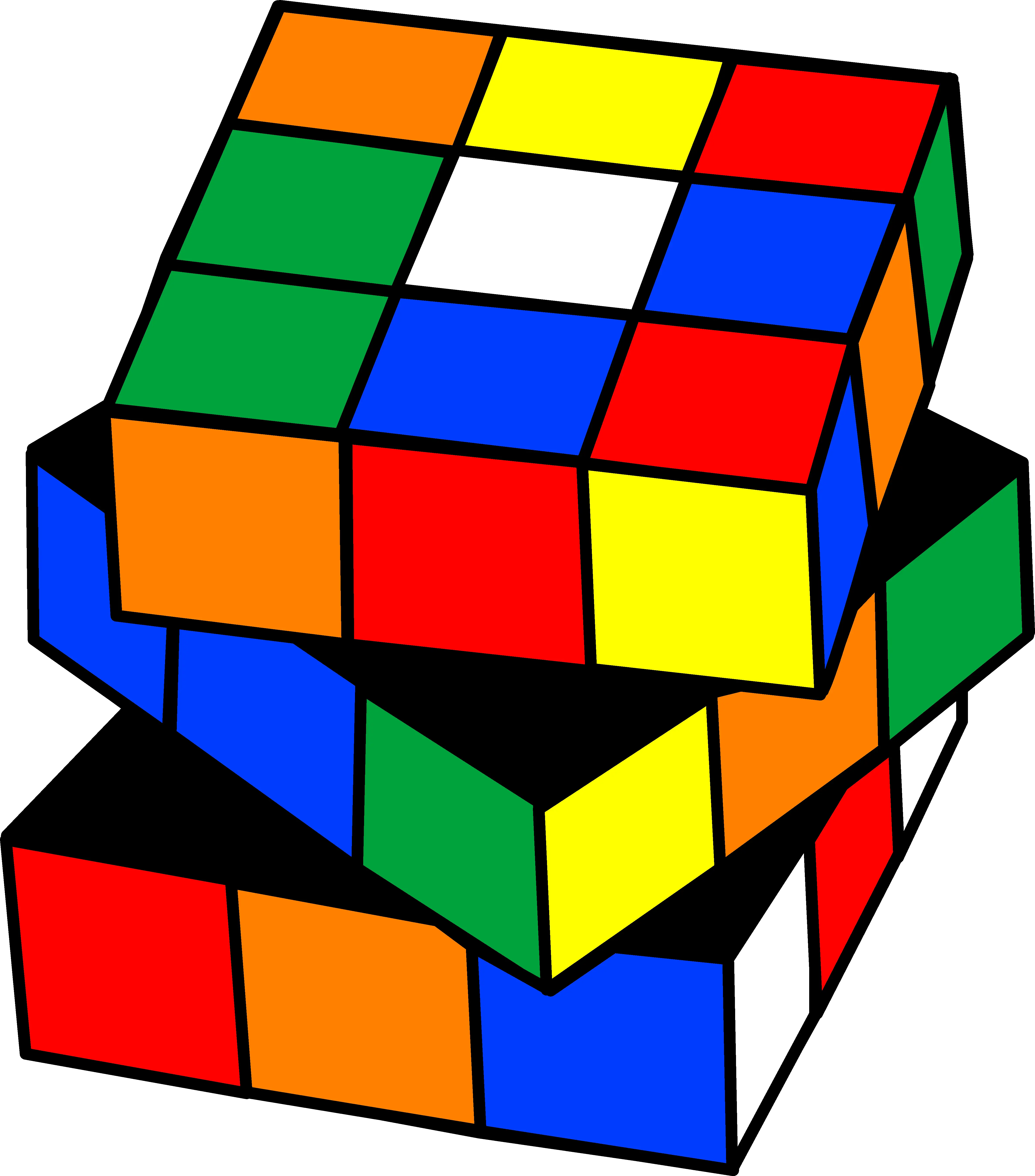 Colorful Rubik&#039;s Cube Puzzle
