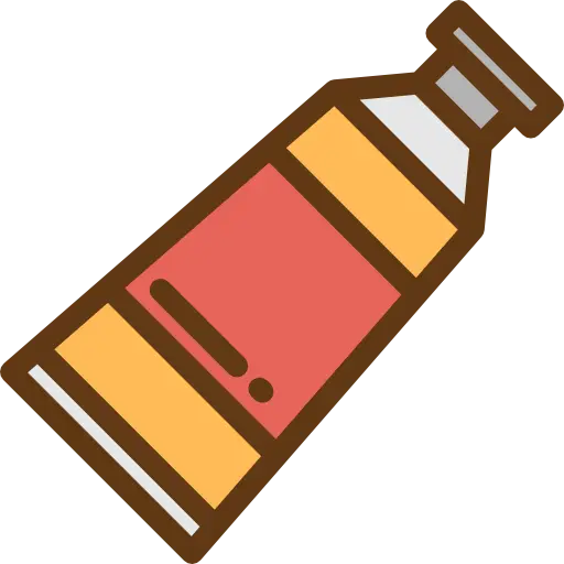 Cartoon Illustration of a Paint Tube