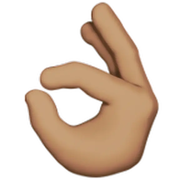 OK Hand Gesture Emoji