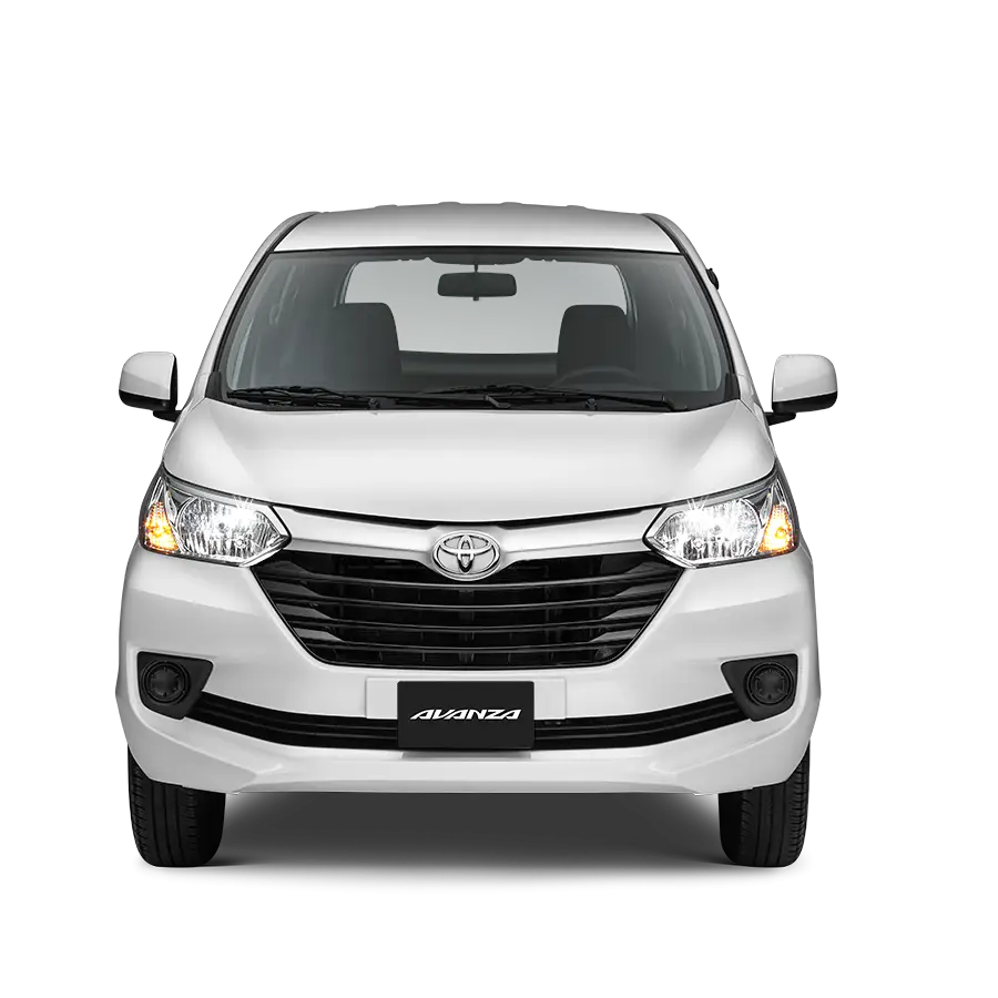 White Toyota Car Front View