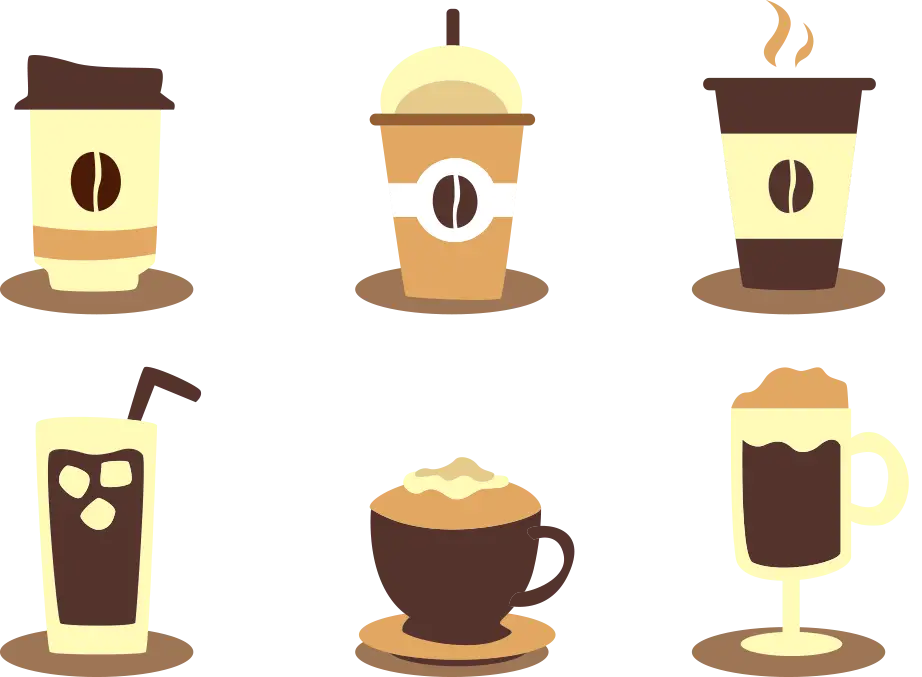 Various Coffee Cups