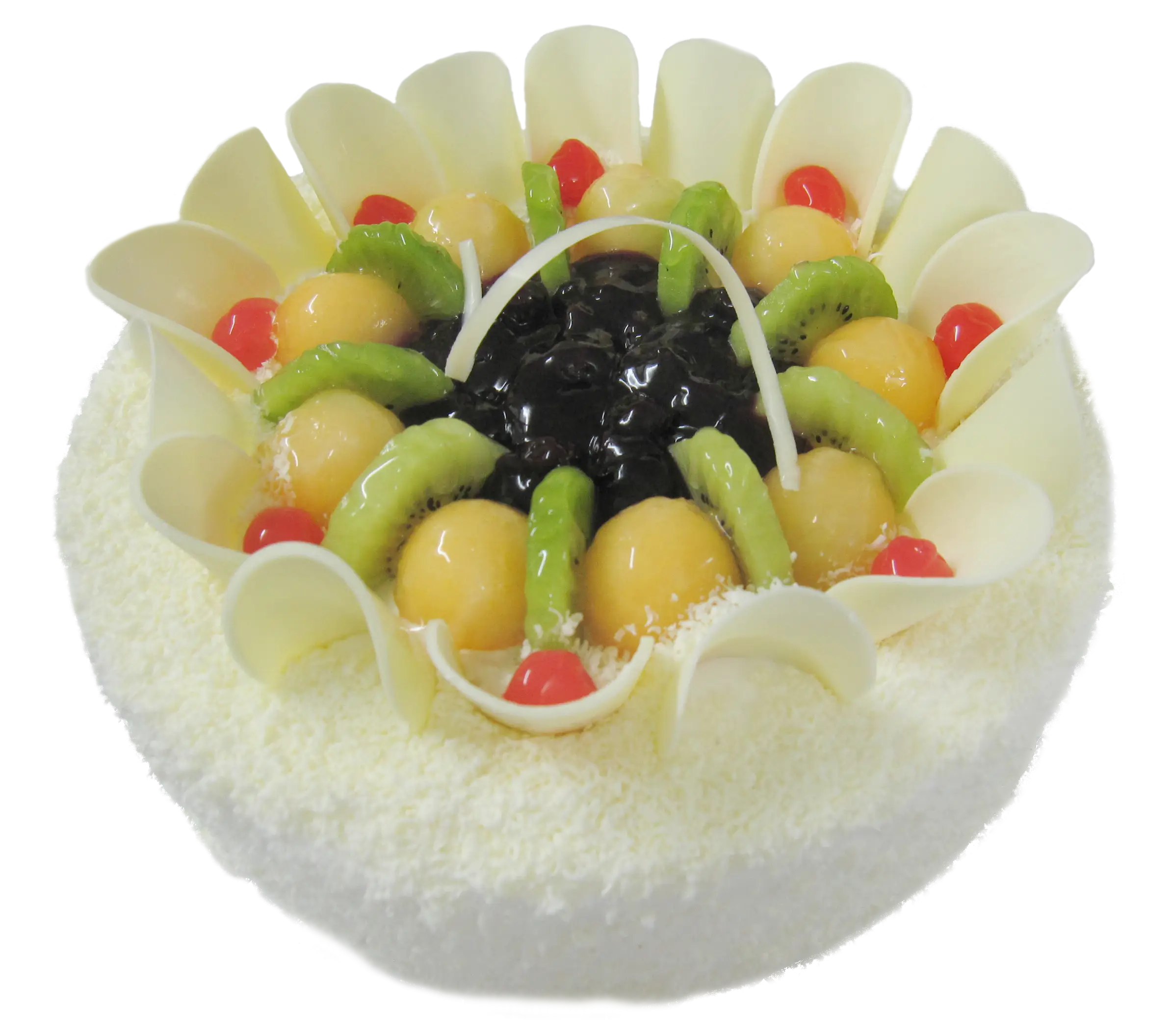 Beautiful Fruit Cake with Vibrant Toppings