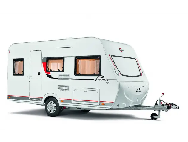 White Caravan for Camping Adventures