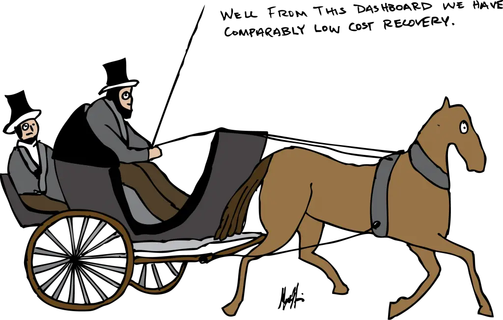Vintage Horse Carriage Cartoon