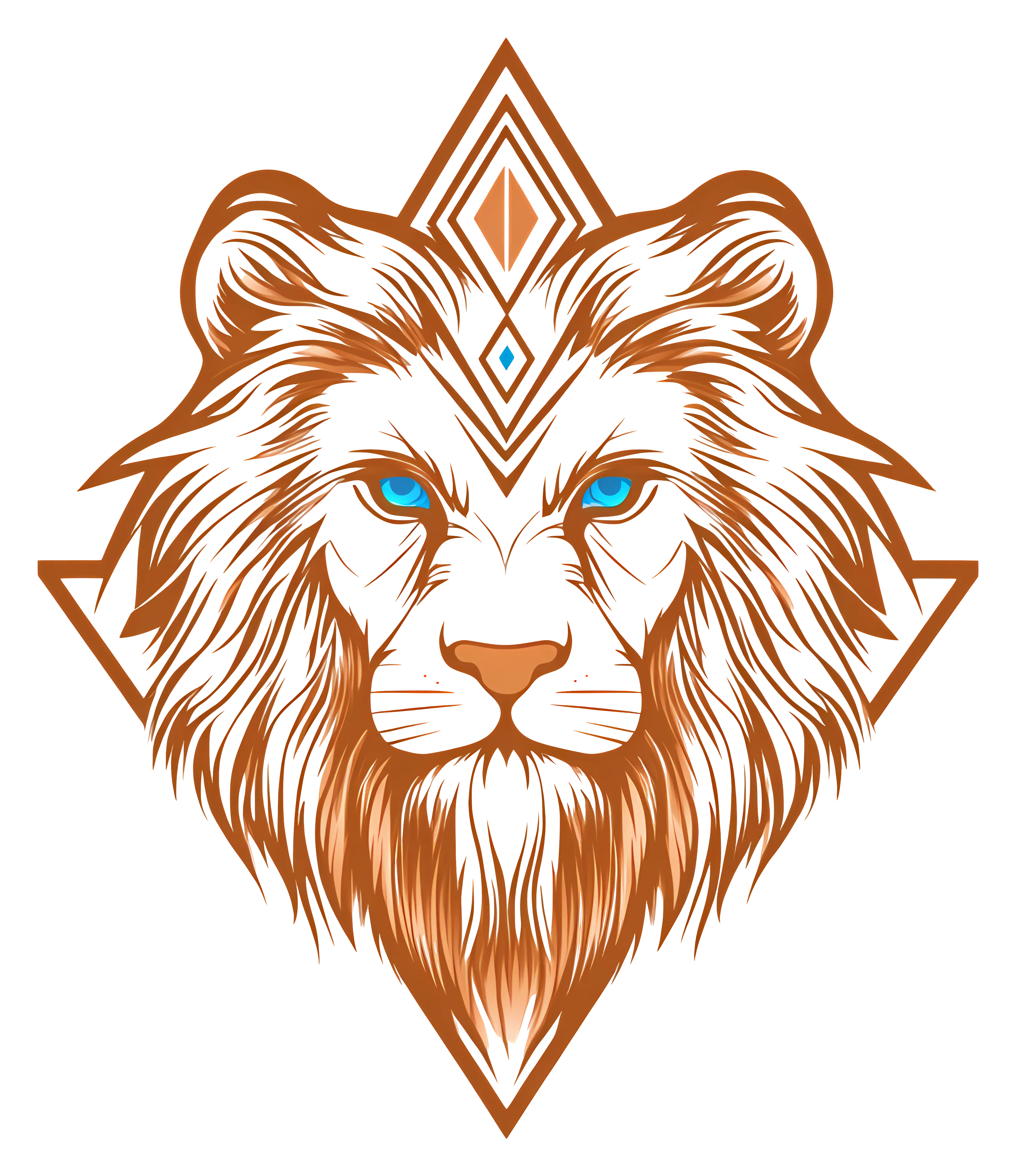 Artistic Lion Illustration