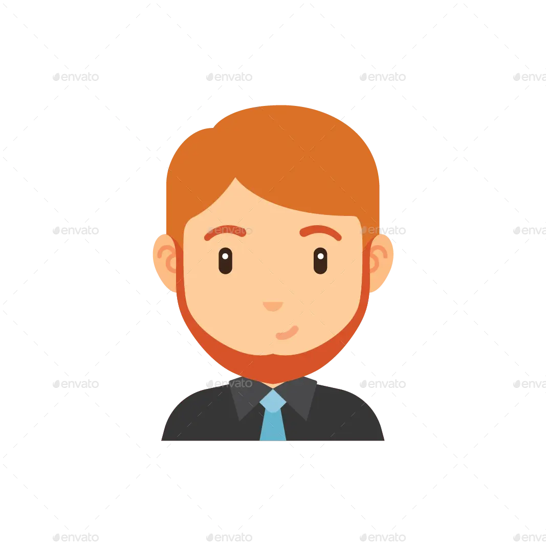Cartoon Avatar of a Business Man