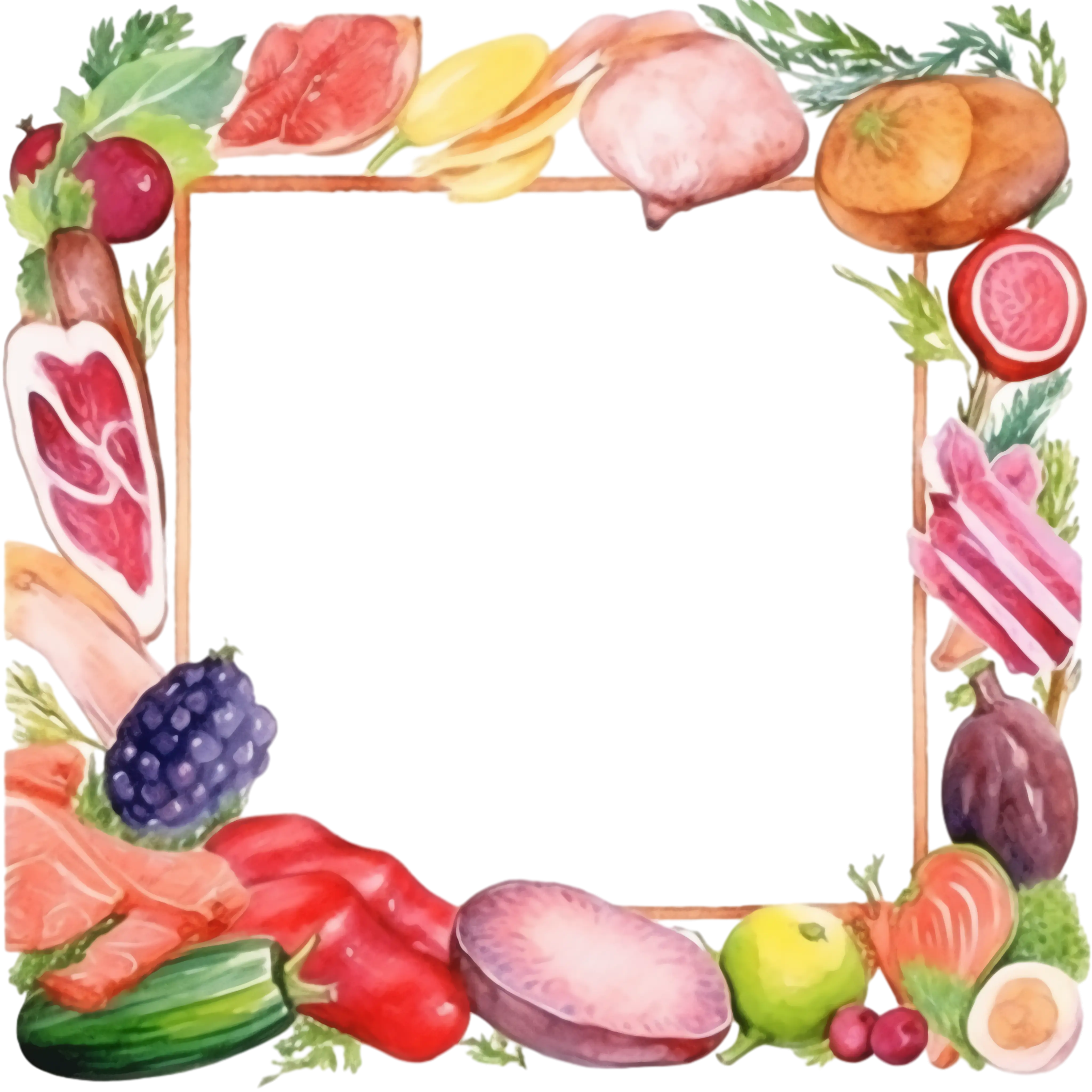 Food Border Frame