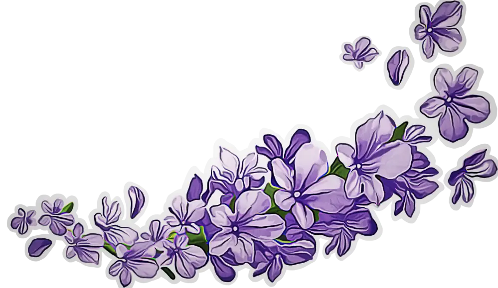 Purple Floral Decorative Arrangement