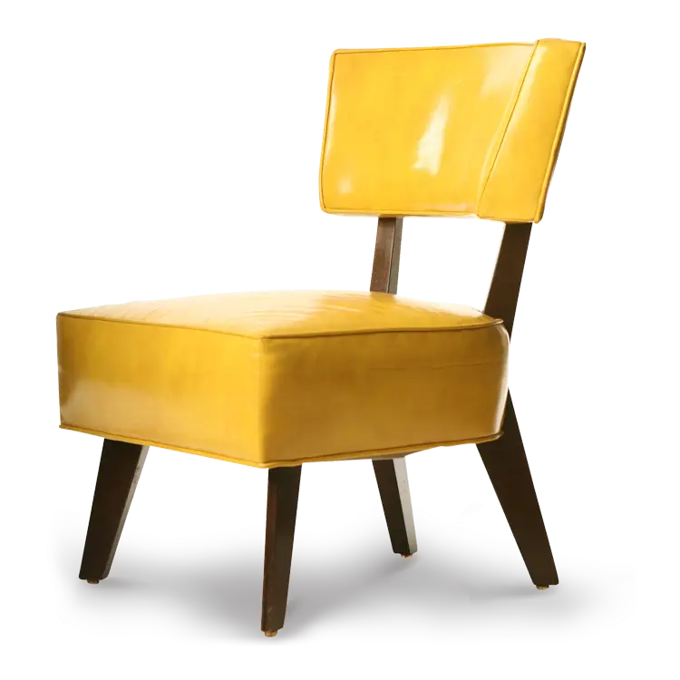 Modern Yellow Upholstered Chair