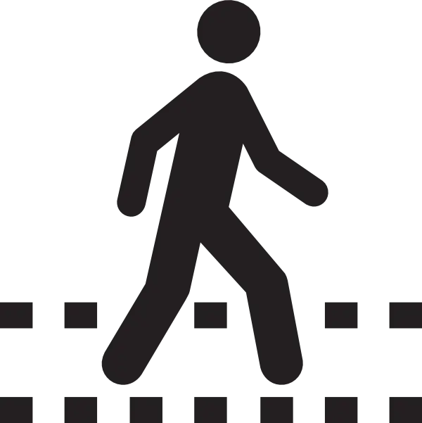 Pedestrian Crossing Symbol