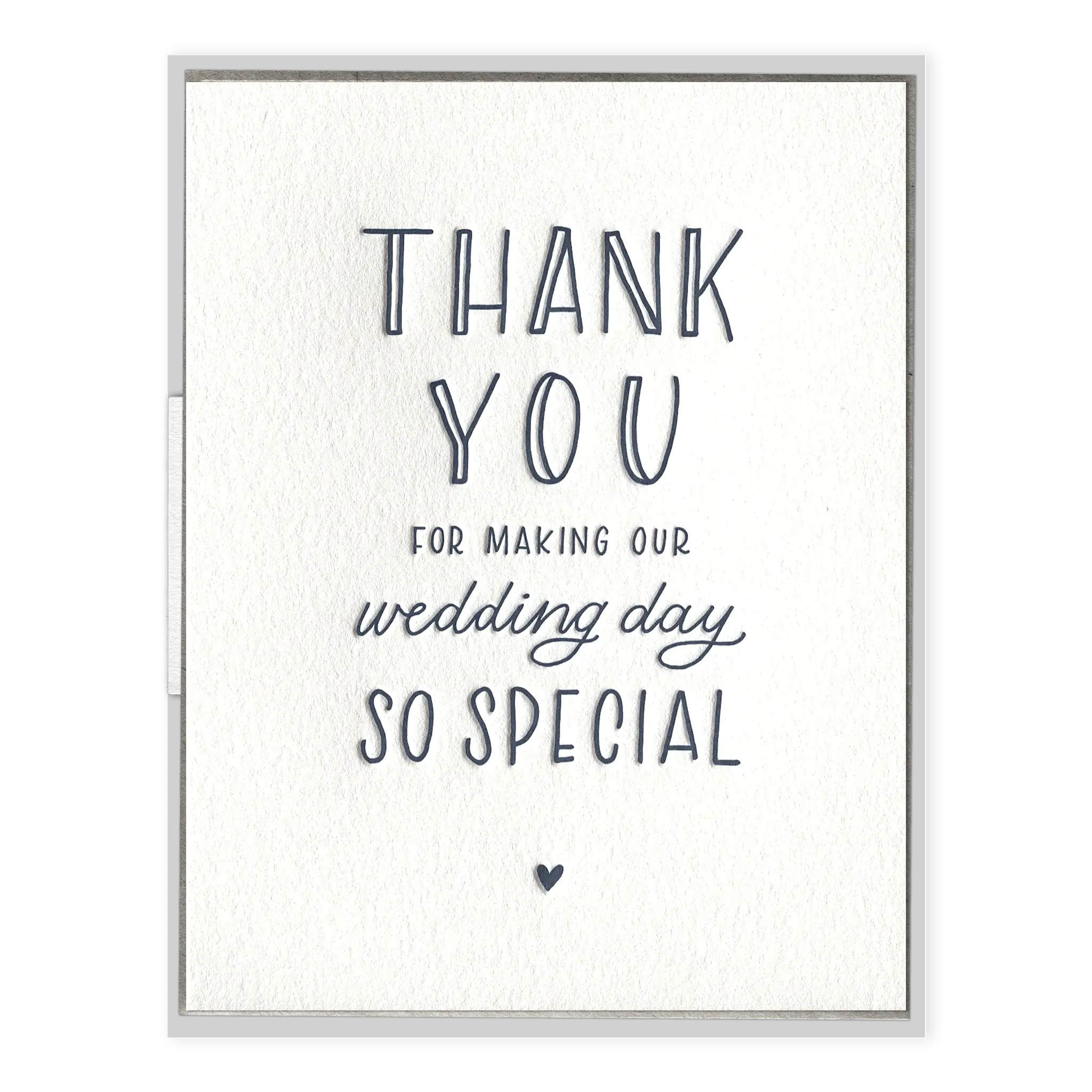 Thank You Wedding Card