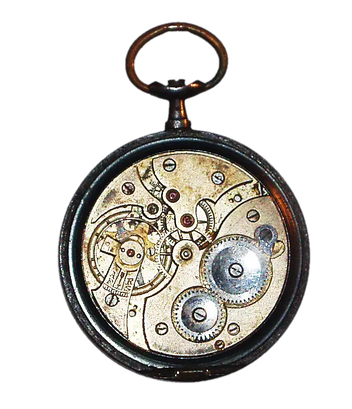 Classic Vintage Pocket Watch with Intricate Mechanism