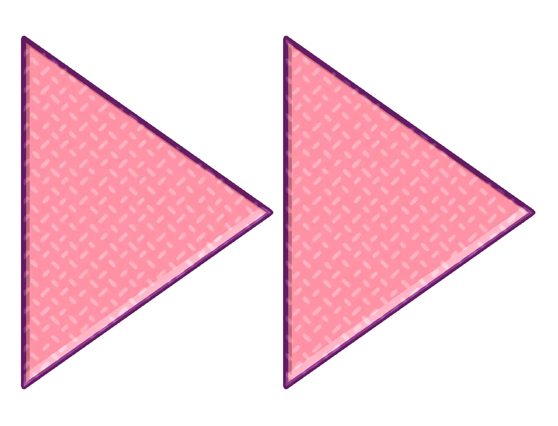 Pink Double Forward Arrow Icon
