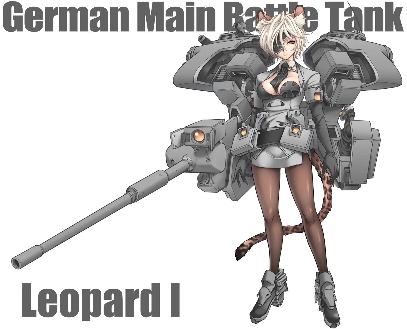 Anime Character with Tank Equipment
