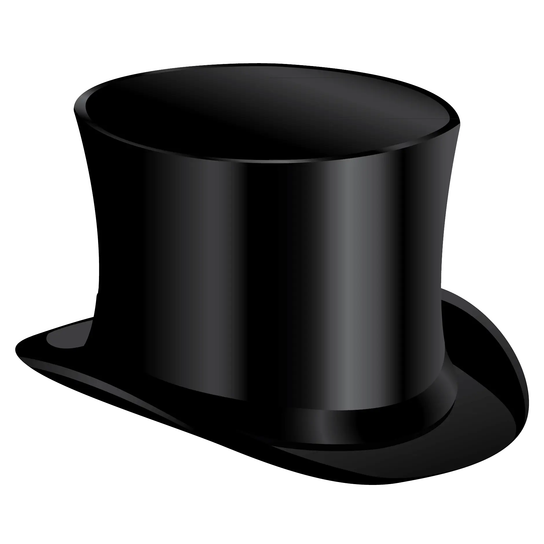 Classic Black Top Hat Illustration
