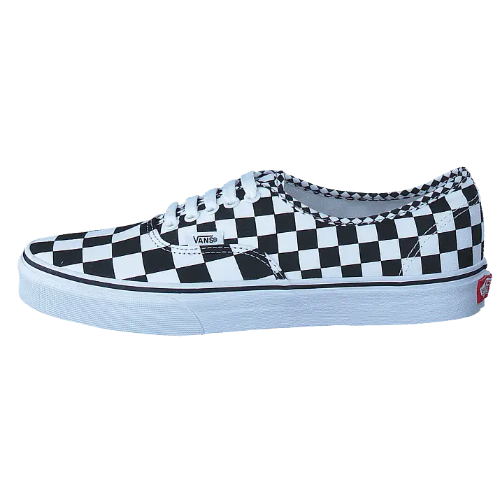 Checkerboard Canvas Shoe in Black and White