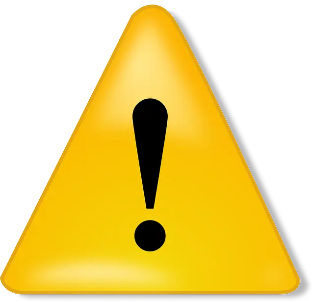 Yellow Warning Sign Illustration