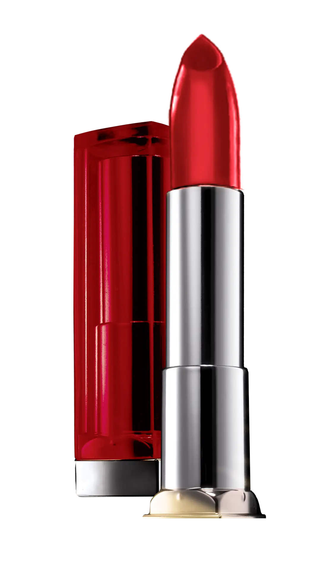 Red Lipstick in Sleek Silver Case
