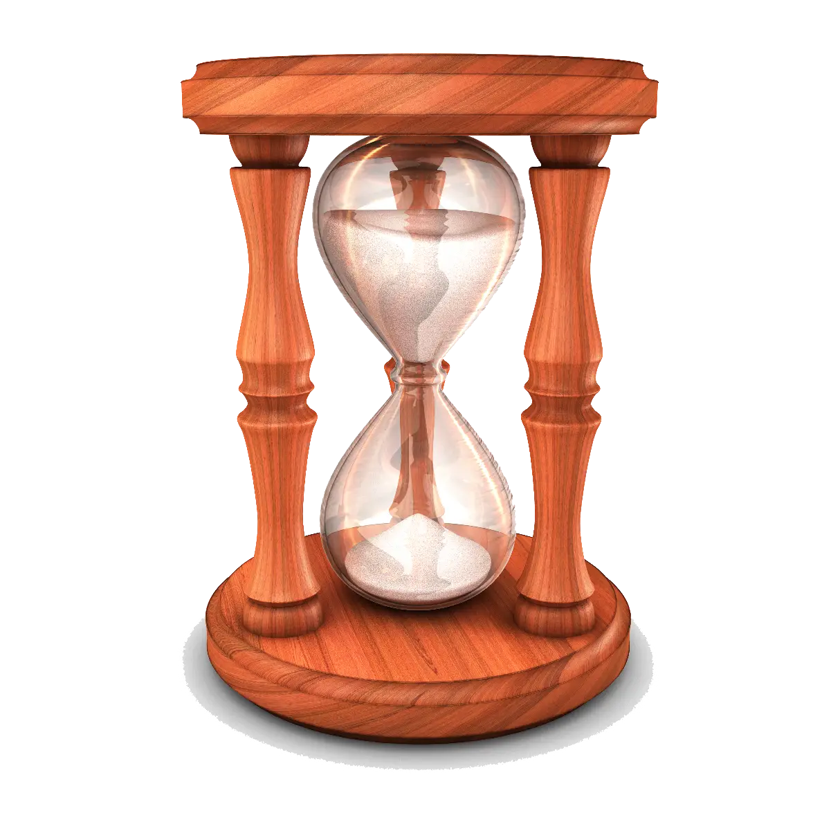 Elegant Wooden Hourglass Timer