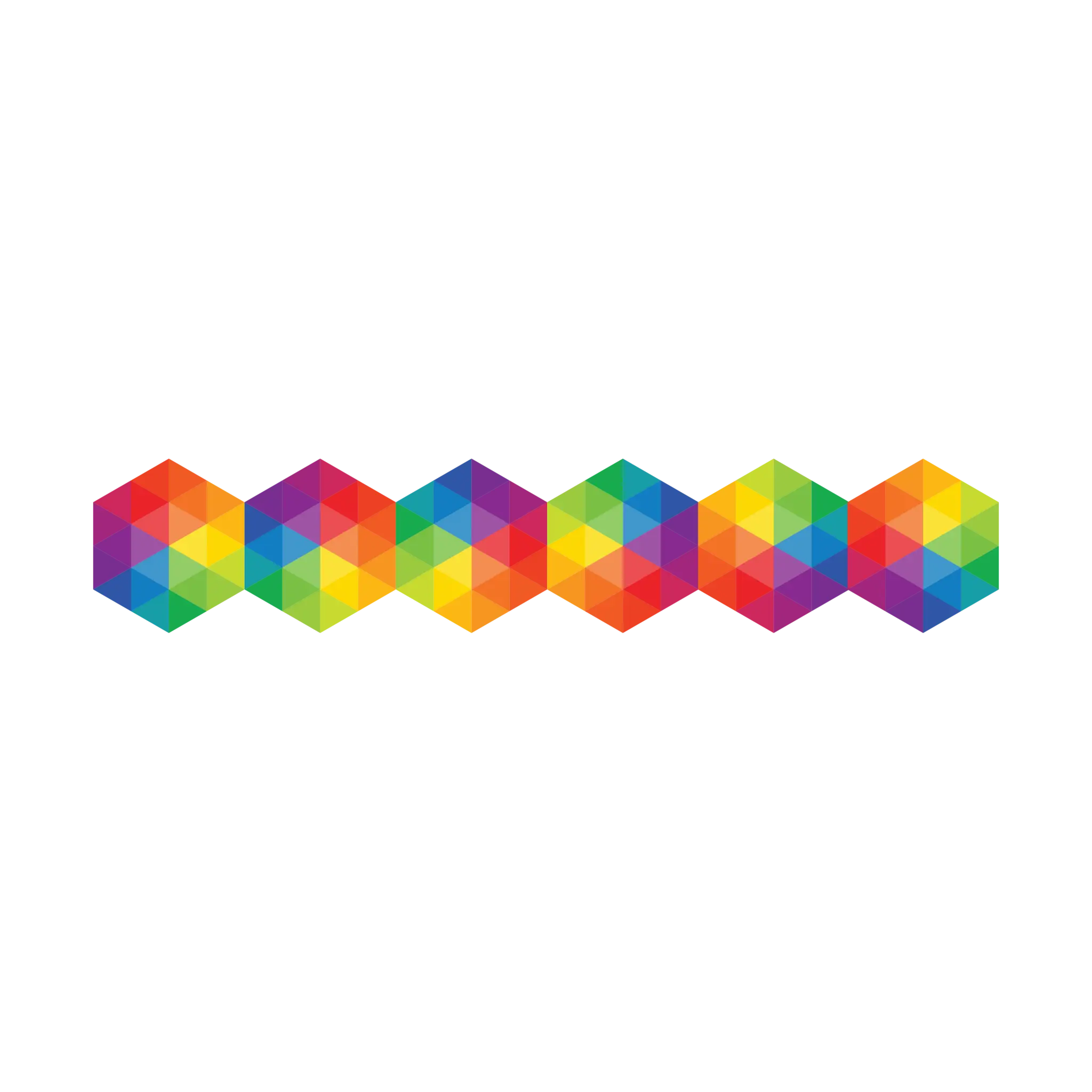 Colorful Geometric Hexagons