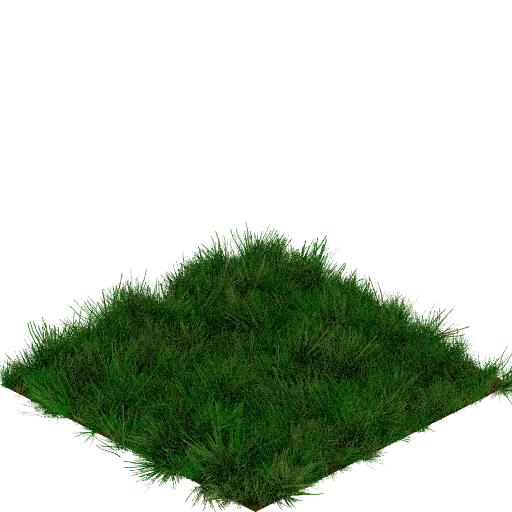 Patch of Lush Green Grass Illustration