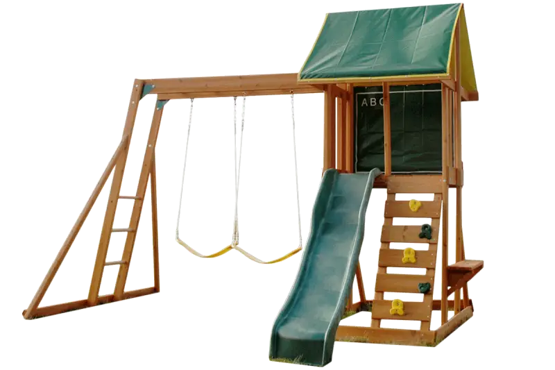 Wooden Playground Set with Slide