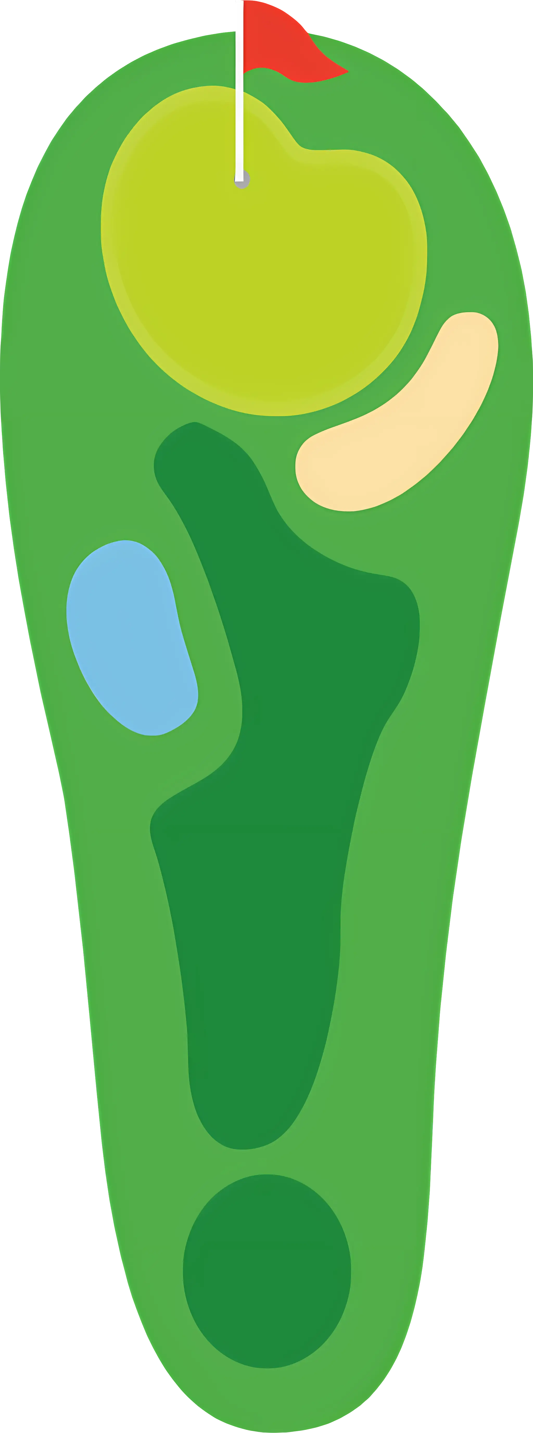Golf Course Layout Plan Graphic