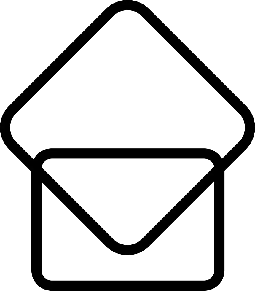 Open Envelope Icon Illustration