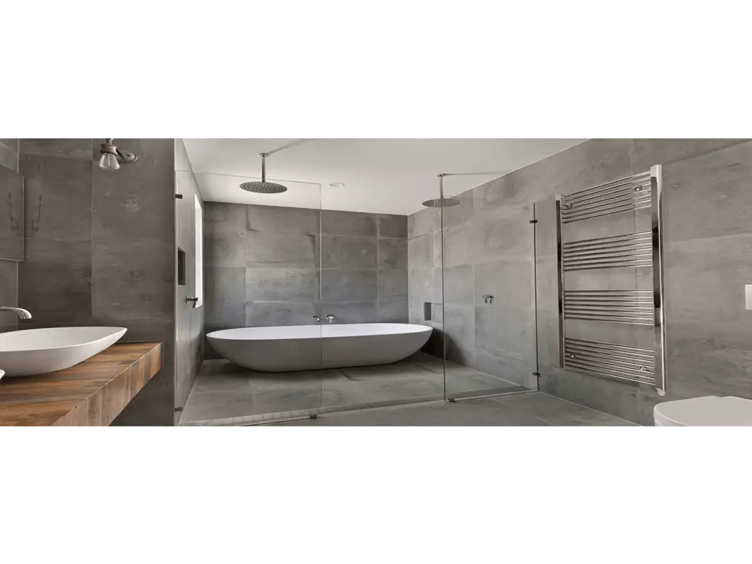 Modern Bathroom with Bathtub and Shower