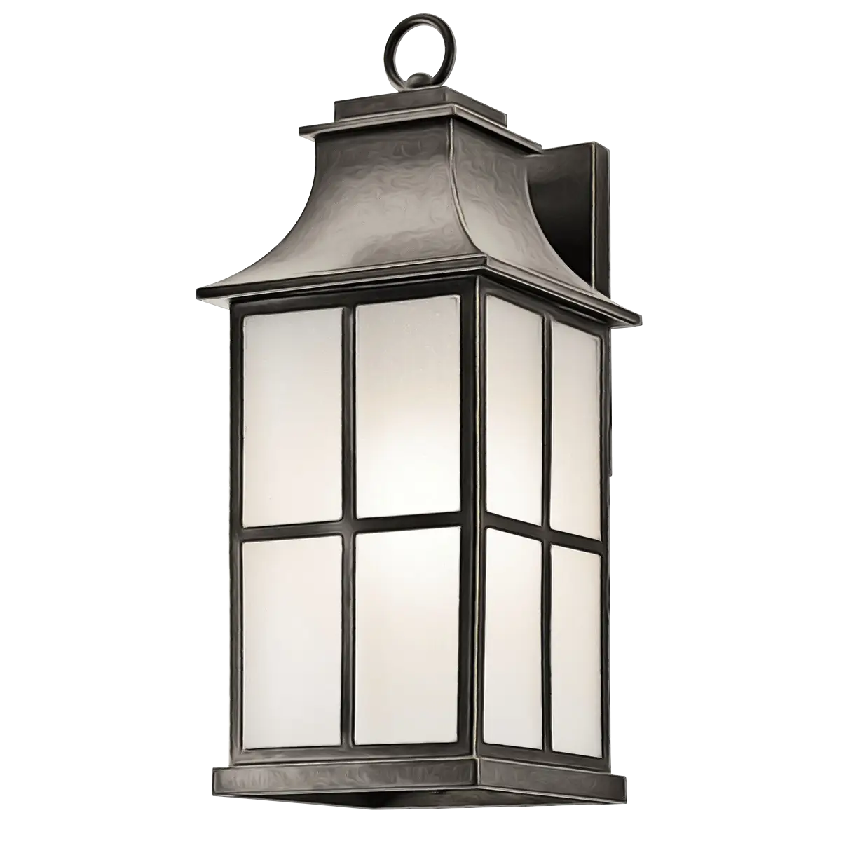 Vintage Outdoor Wall Lantern with Metal Frame