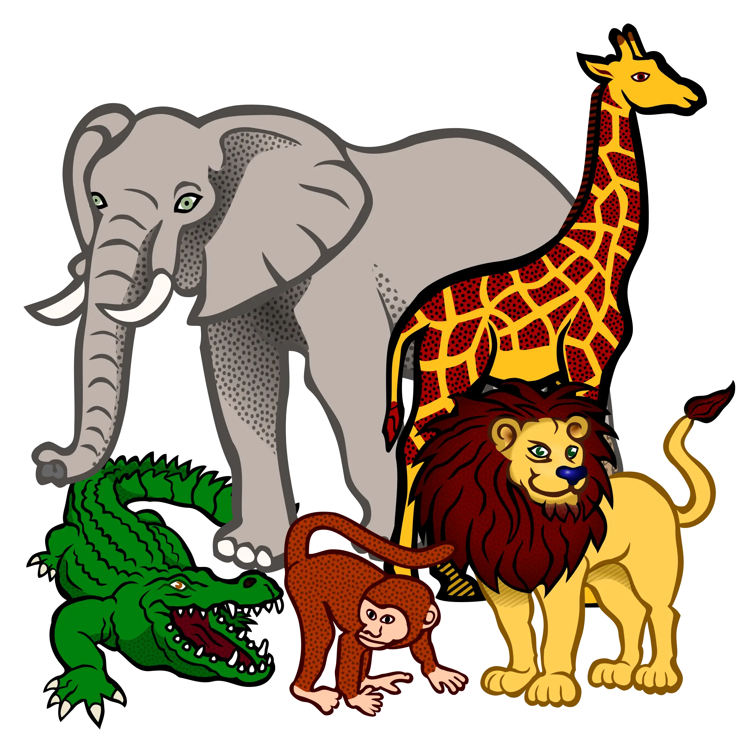 Group of Wild Animals