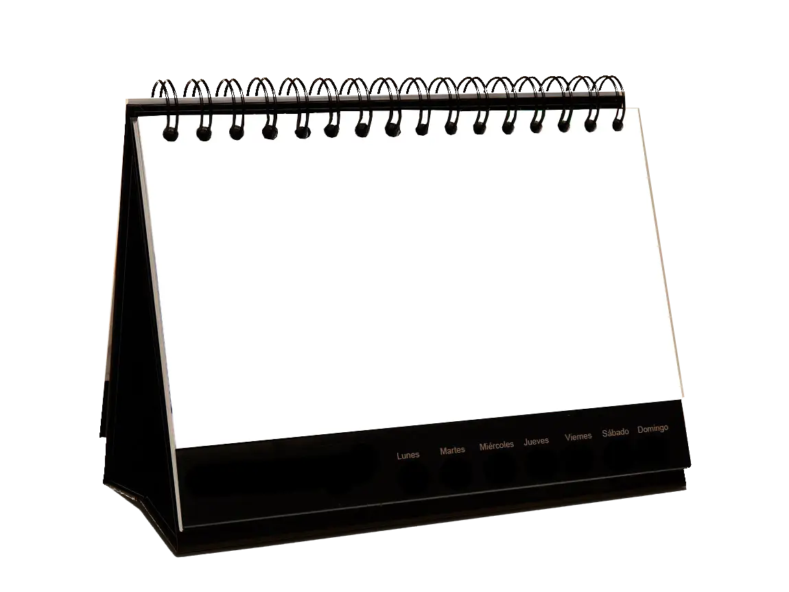 Blank Desk Calendar for Planning