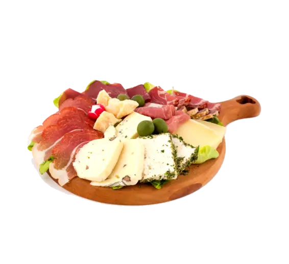 Delicious Cheese and Meat Platter