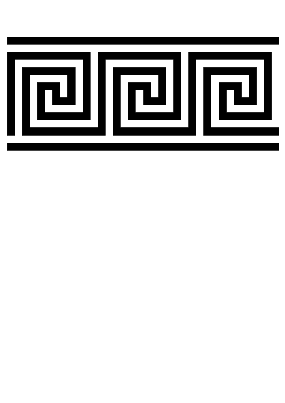 Greek Key Border Pattern Design