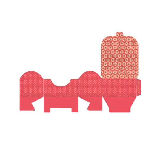 Red Paper Cutout Design